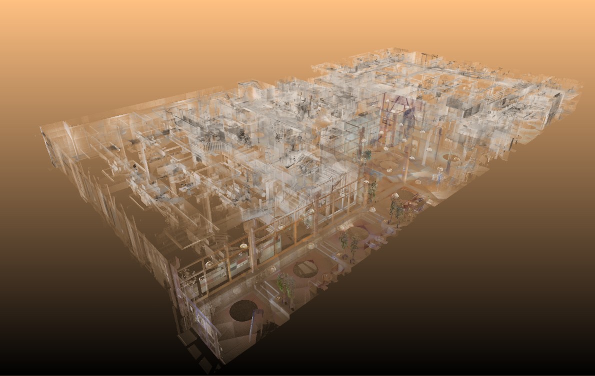 3D Point Cloud Model of Interior
