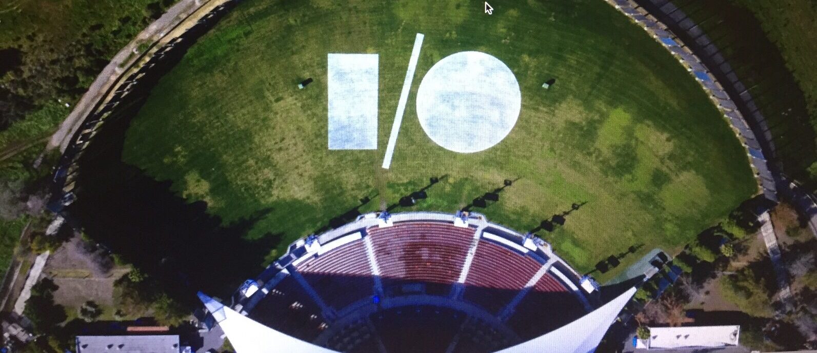 Aerial Photo of Google IO Event Enabled by 3D Scan 3DVDT