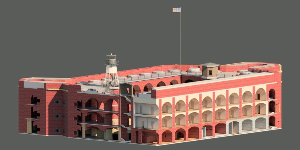 Historic Fort Point San Francisco 3D Scan Model 3DVDT