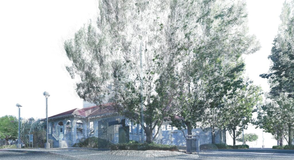 3DVDT Napa Crescent Housing Project Pointcloud Rendering of a Building